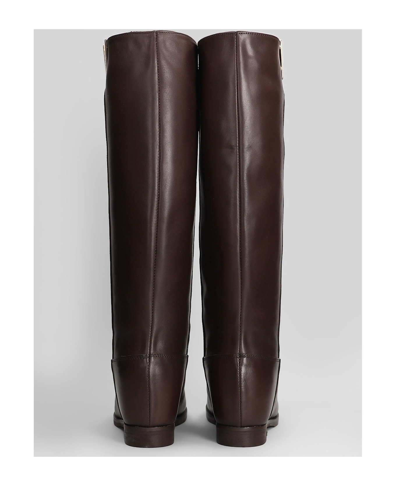 Julie Dee In Dark Brown Leather - dark brown
