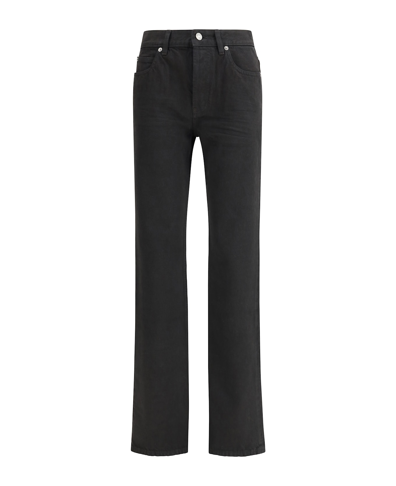 Saint Laurent Nico Jeans In Berlin Denim - BLACK