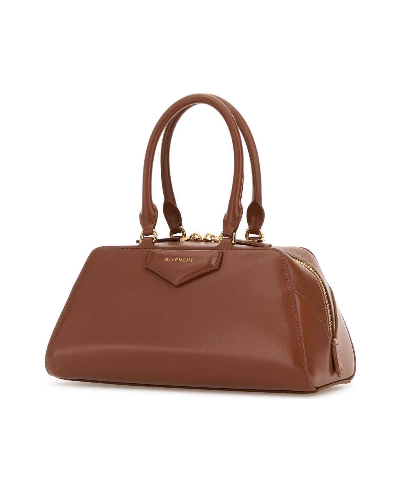Givenchy Caramel Leather Small Antigona Handbag - CARAMELBROWN