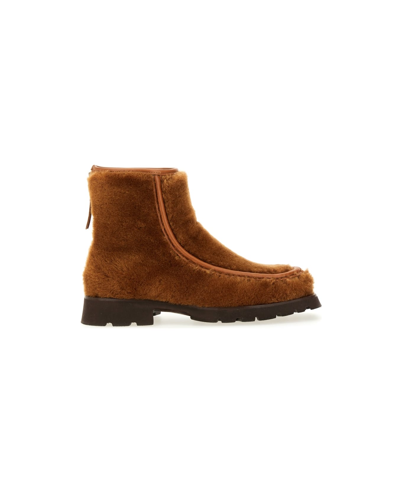 Hereu Boot With Zipper "armenta" - BROWN