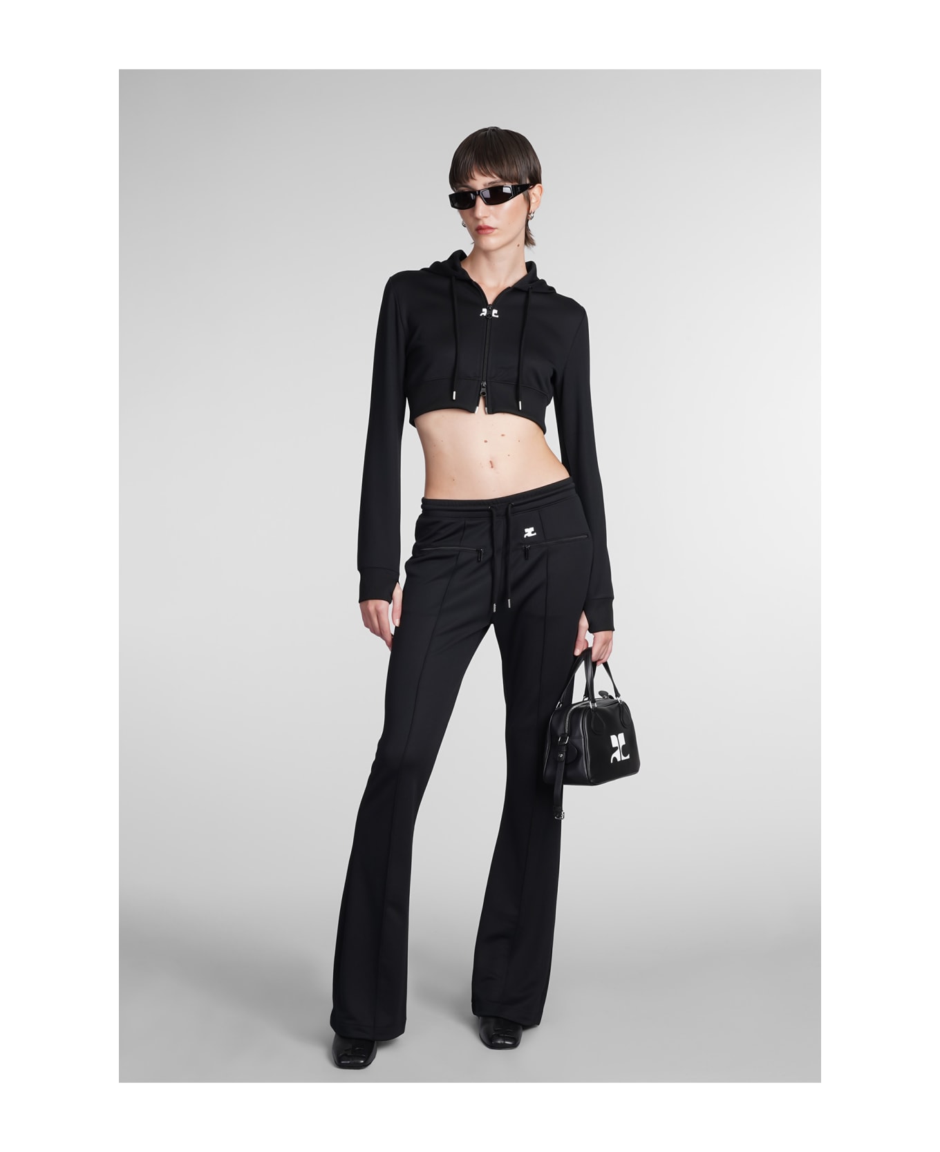Courrèges Sweatshirt In Black Polyester | italist