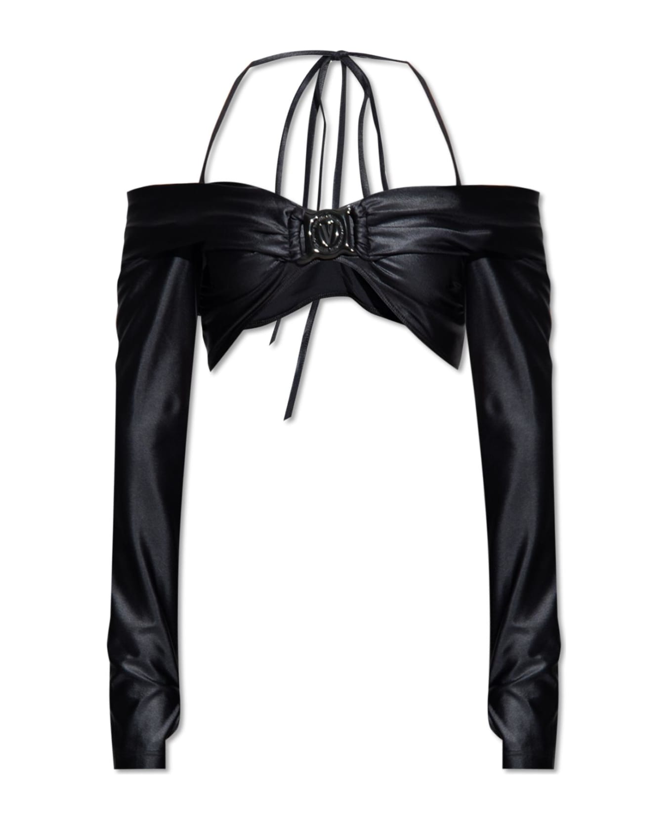 Versace Jeans Couture Crop Top - Black 水着