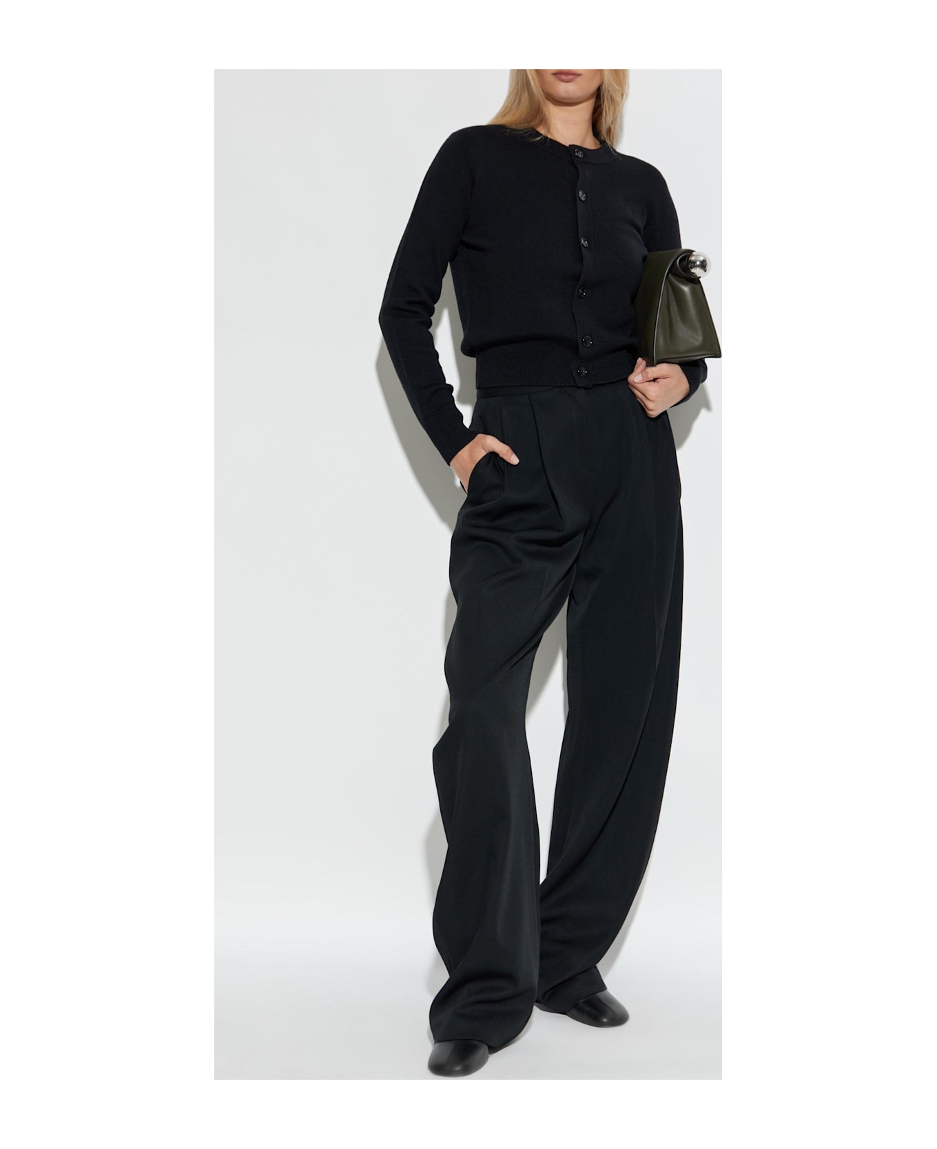 Ami Alexandre Mattiussi Wool Cardigan - BLACK