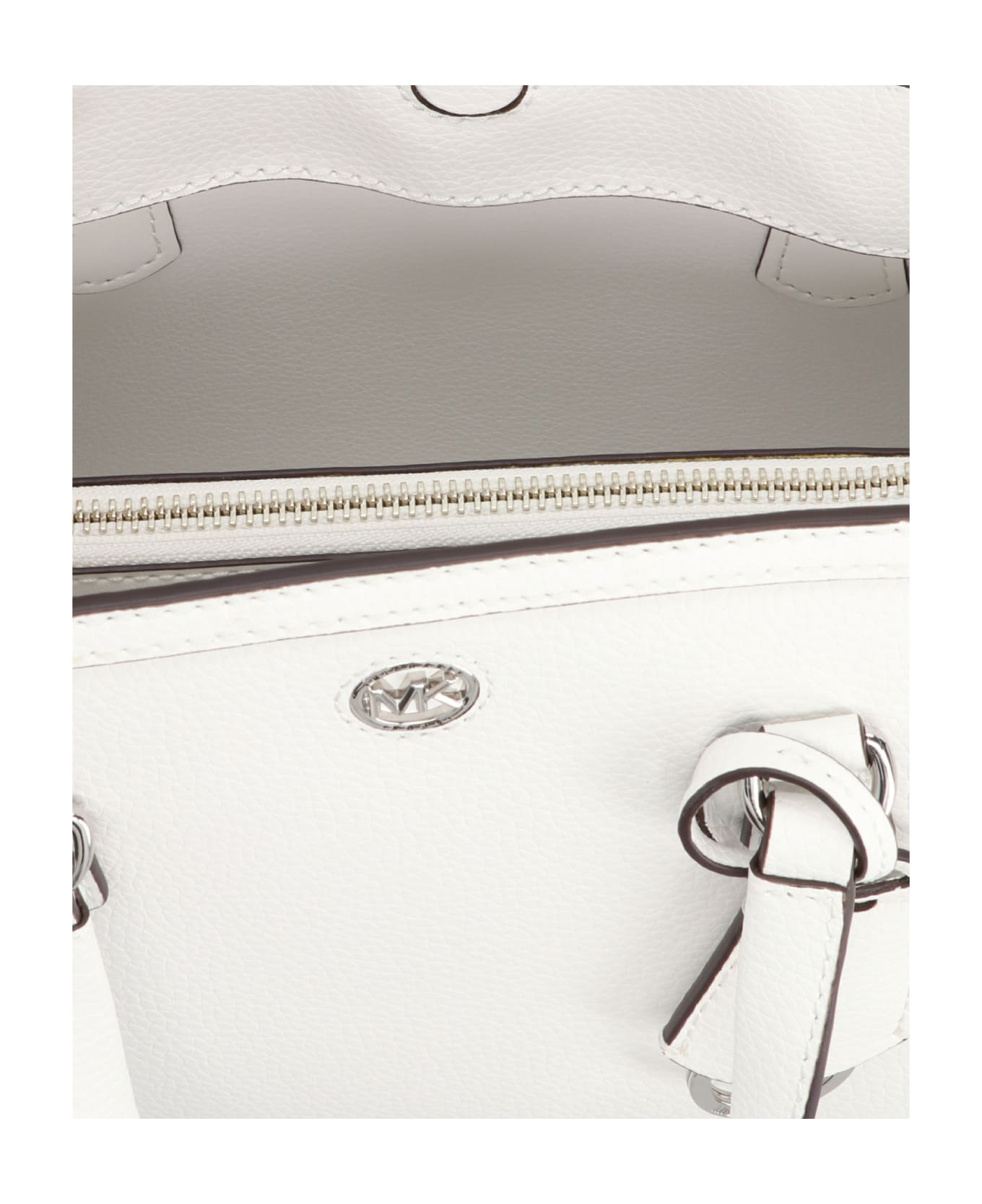 Michael Kors 'crocal' Small Handbag - White