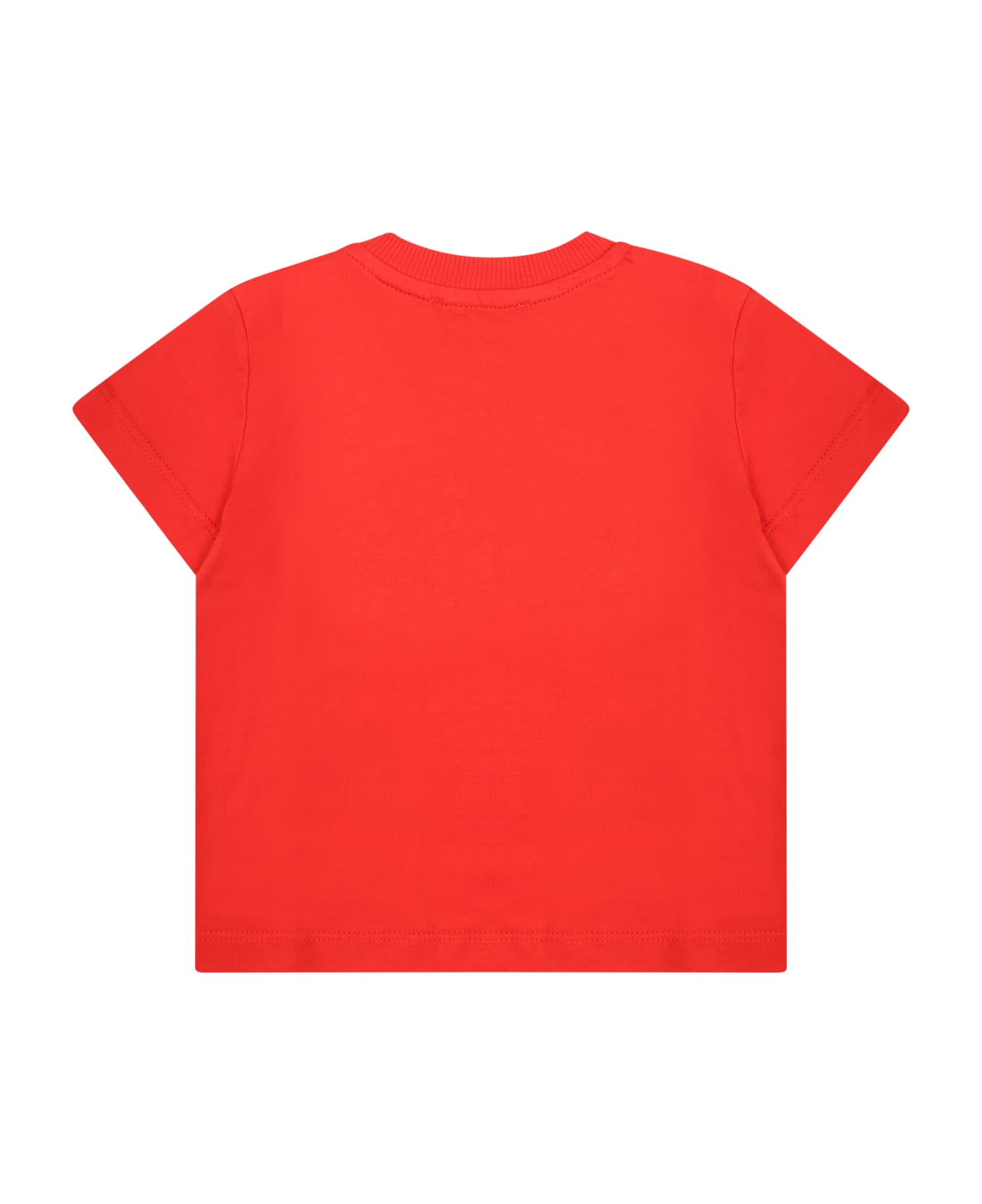 Moschino Red T-shirt For Baby Boy With Teddy Bears - Red