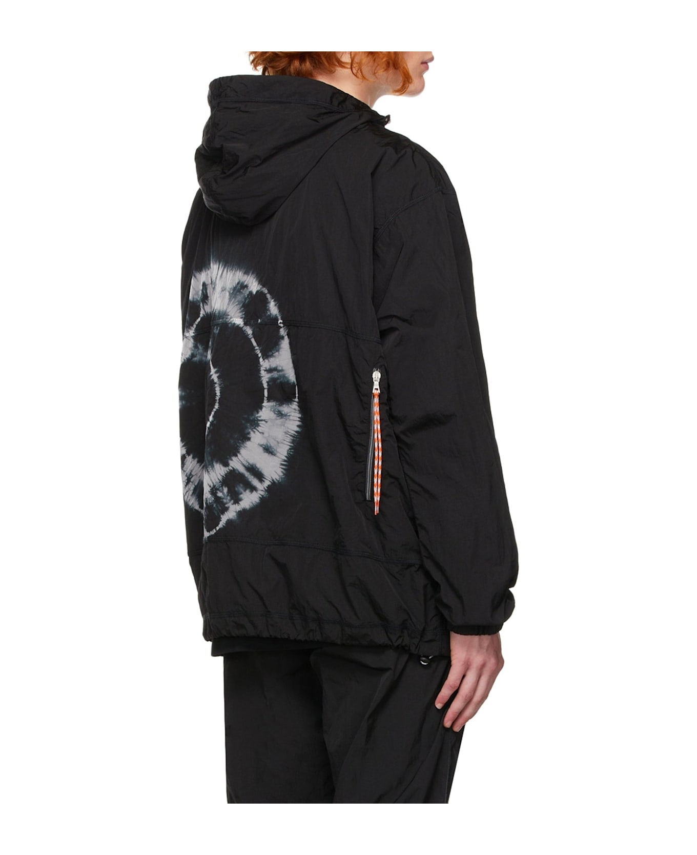 Aries Tie-dye Windcheater Jacket - Black
