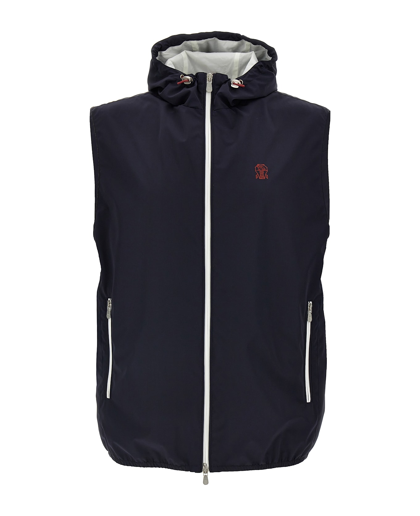Brunello Cucinelli Water-repellent Vest - Navy