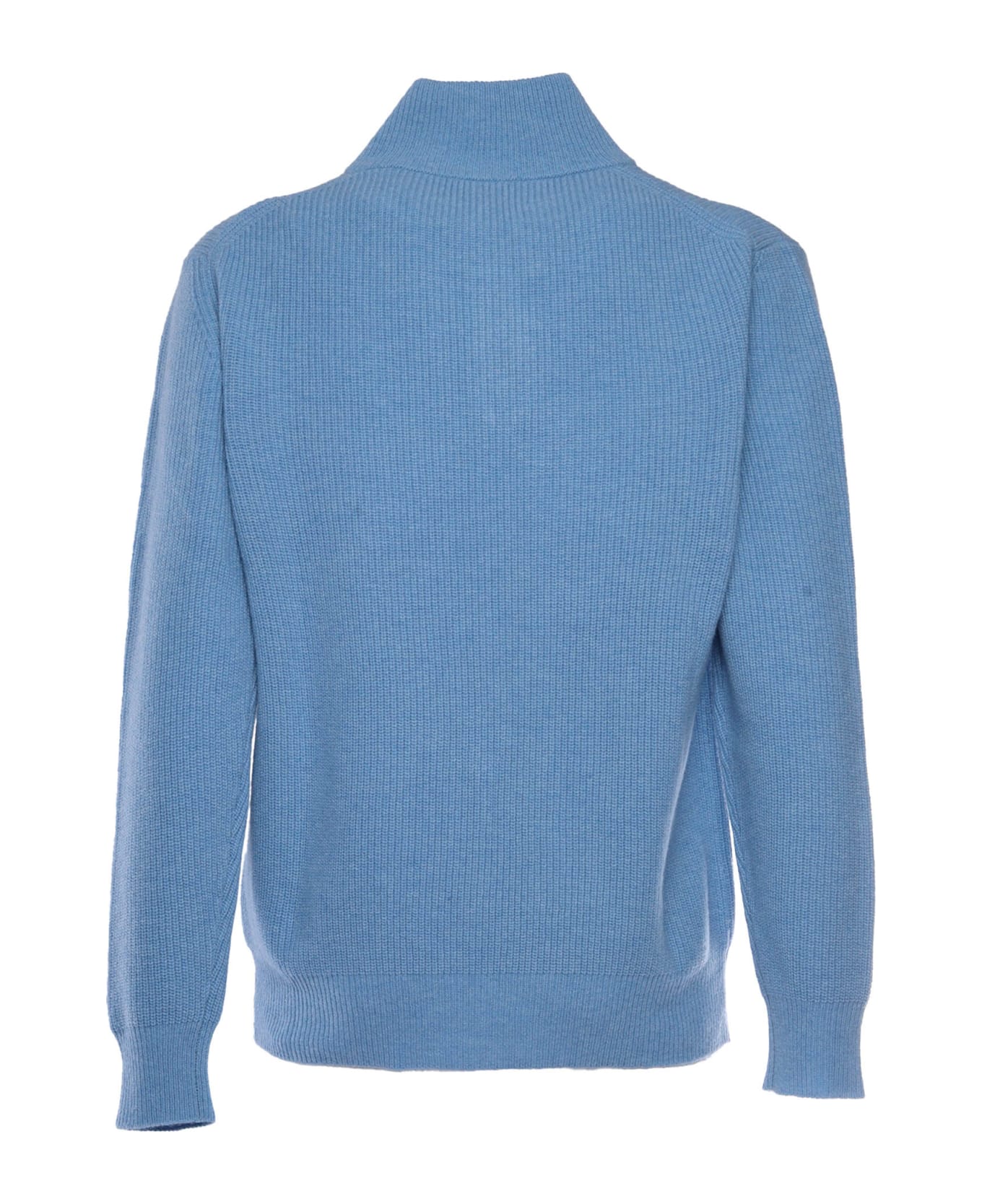 Ballantyne Half Zip Pullover - LIGHT BLUE