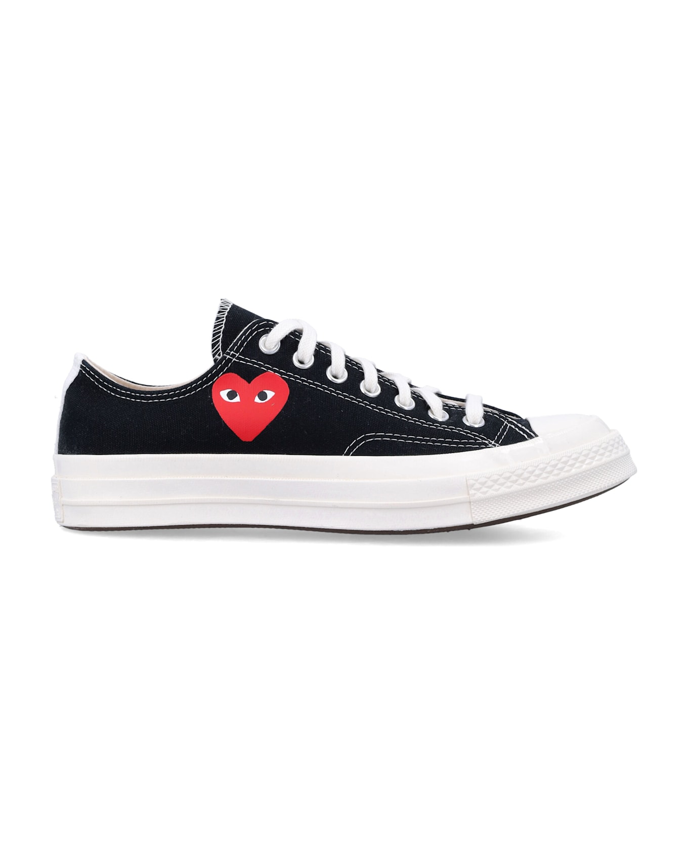 Comme des Garçons Small Heart Low Top - BLACK