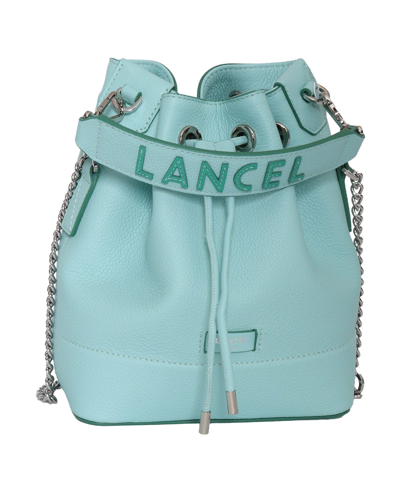 Lancel Light Blue Seau Bag - GREEN