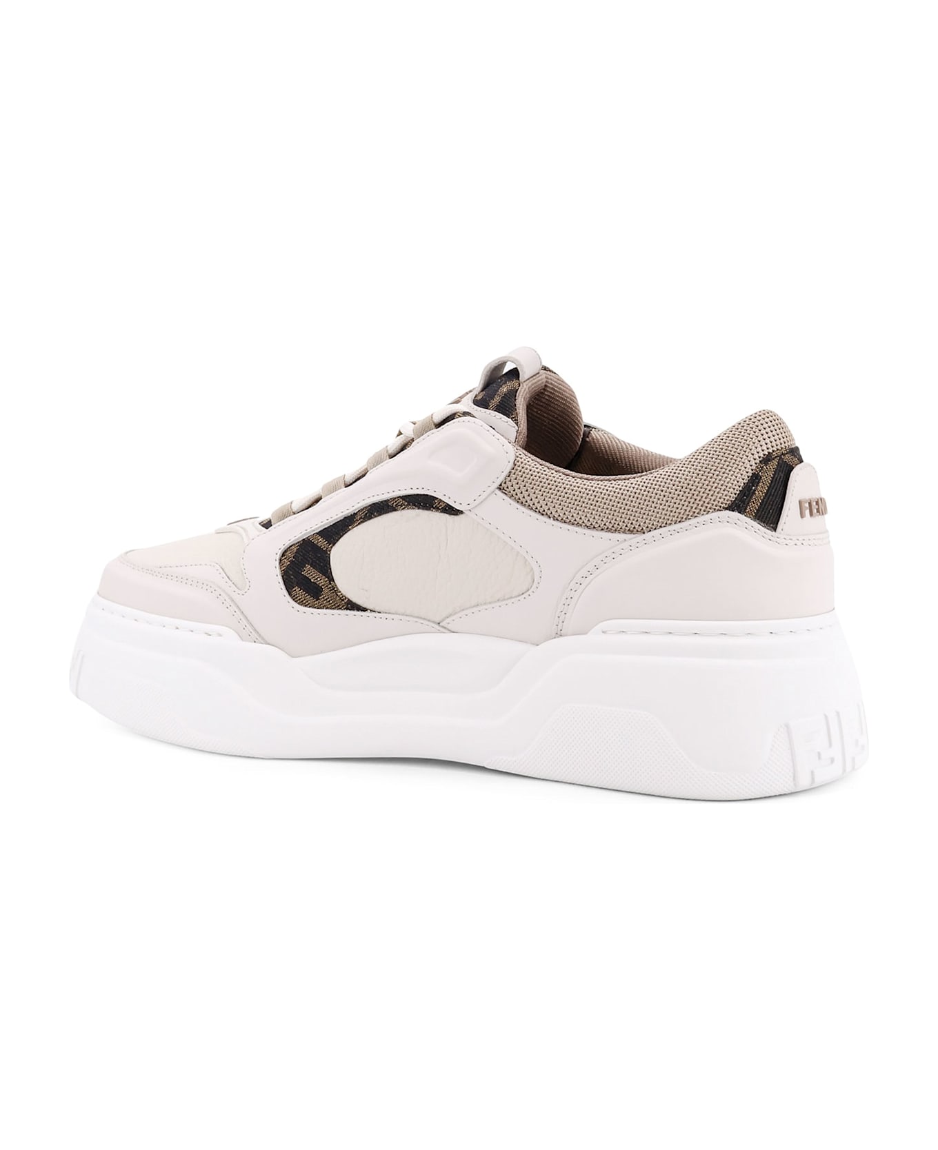 Fendi Force Sneakers - White