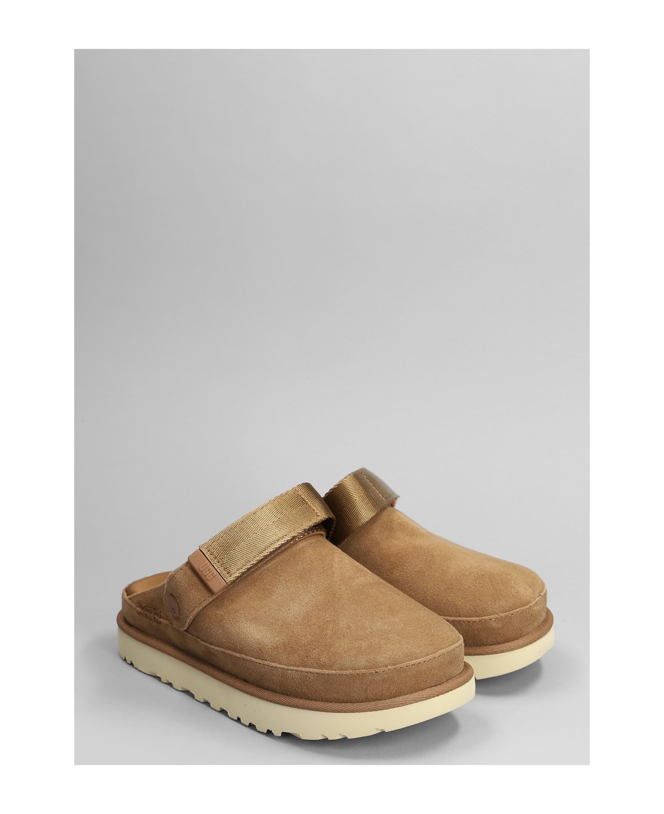 UGG Goldenstar Slipper-mule In Leather Color Suede - leather color サンダル