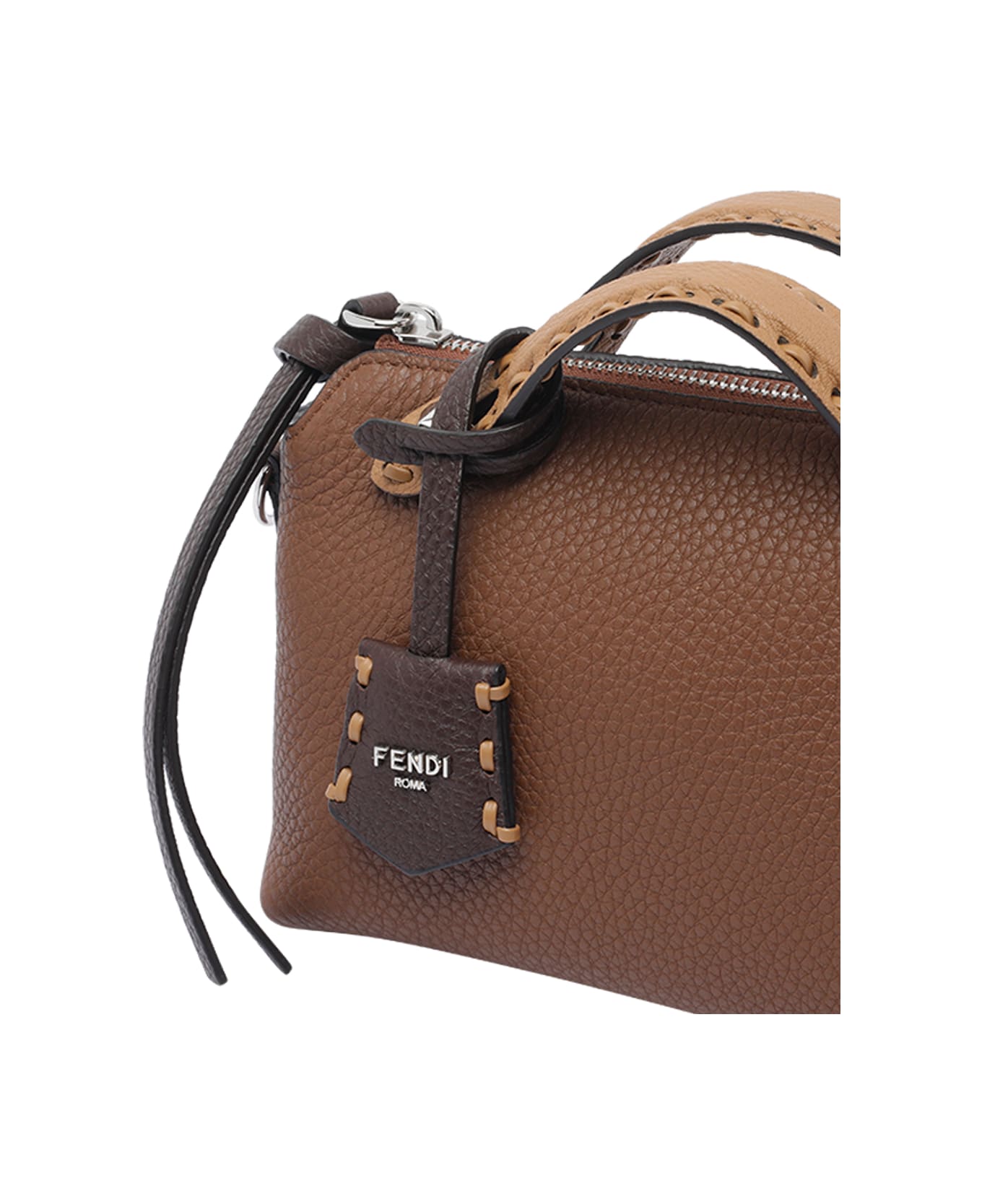 Fendi Mini By The Way Selleria Handbag - Brown