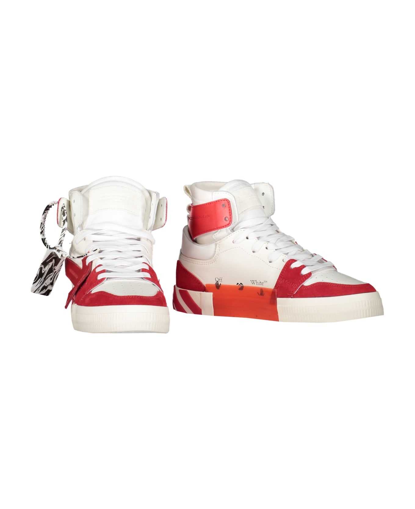 Off-White Vulcanized High-top Sneakers - red スニーカー