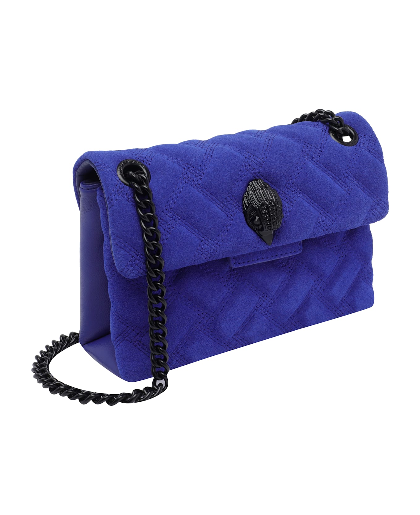 Kurt Geiger Mini Leather Kensington Crossbody Bag - Purple