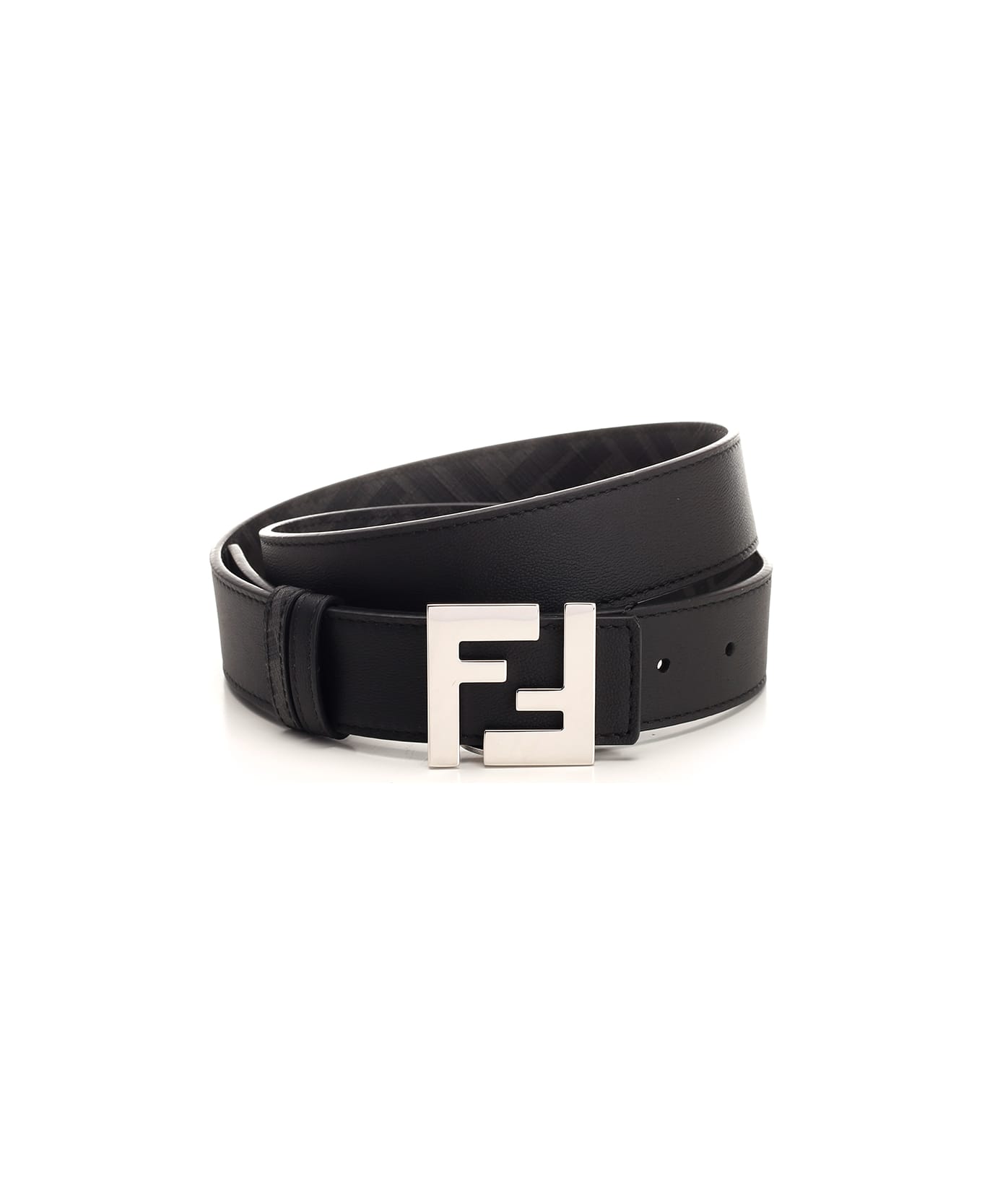Fendi 'ff' Reversible Belt - Black