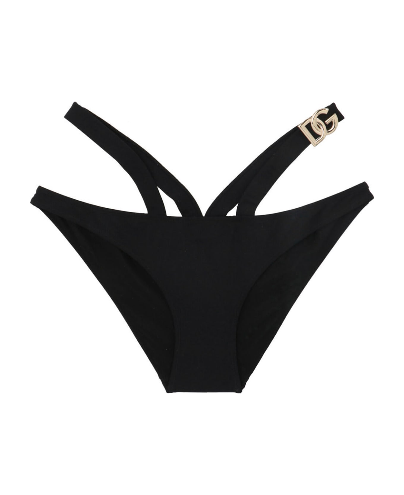 Dolce belt & Gabbana Logo Bikini Bottom - Black  