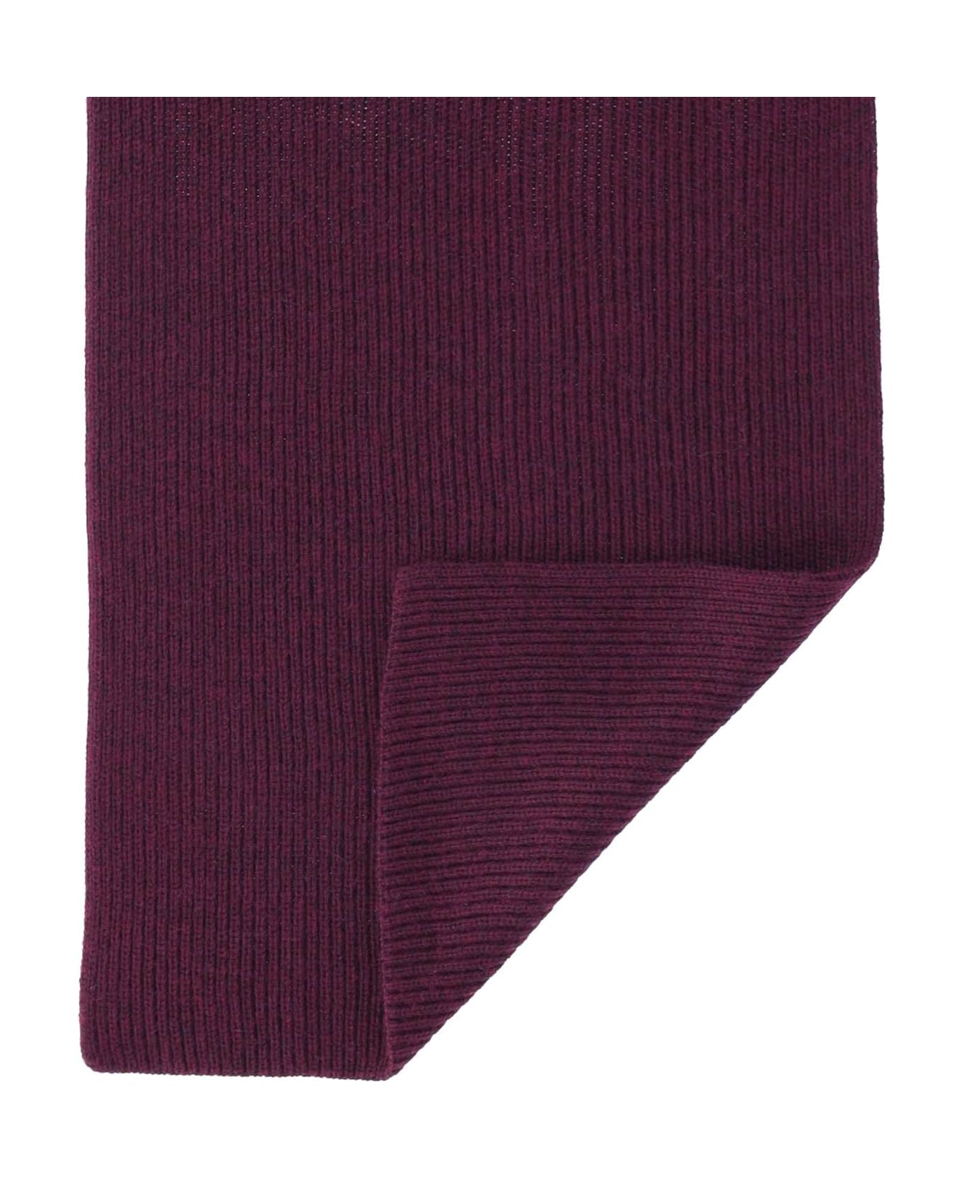 Ralph Lauren Wool Scarf - AGED WINE HEATHER