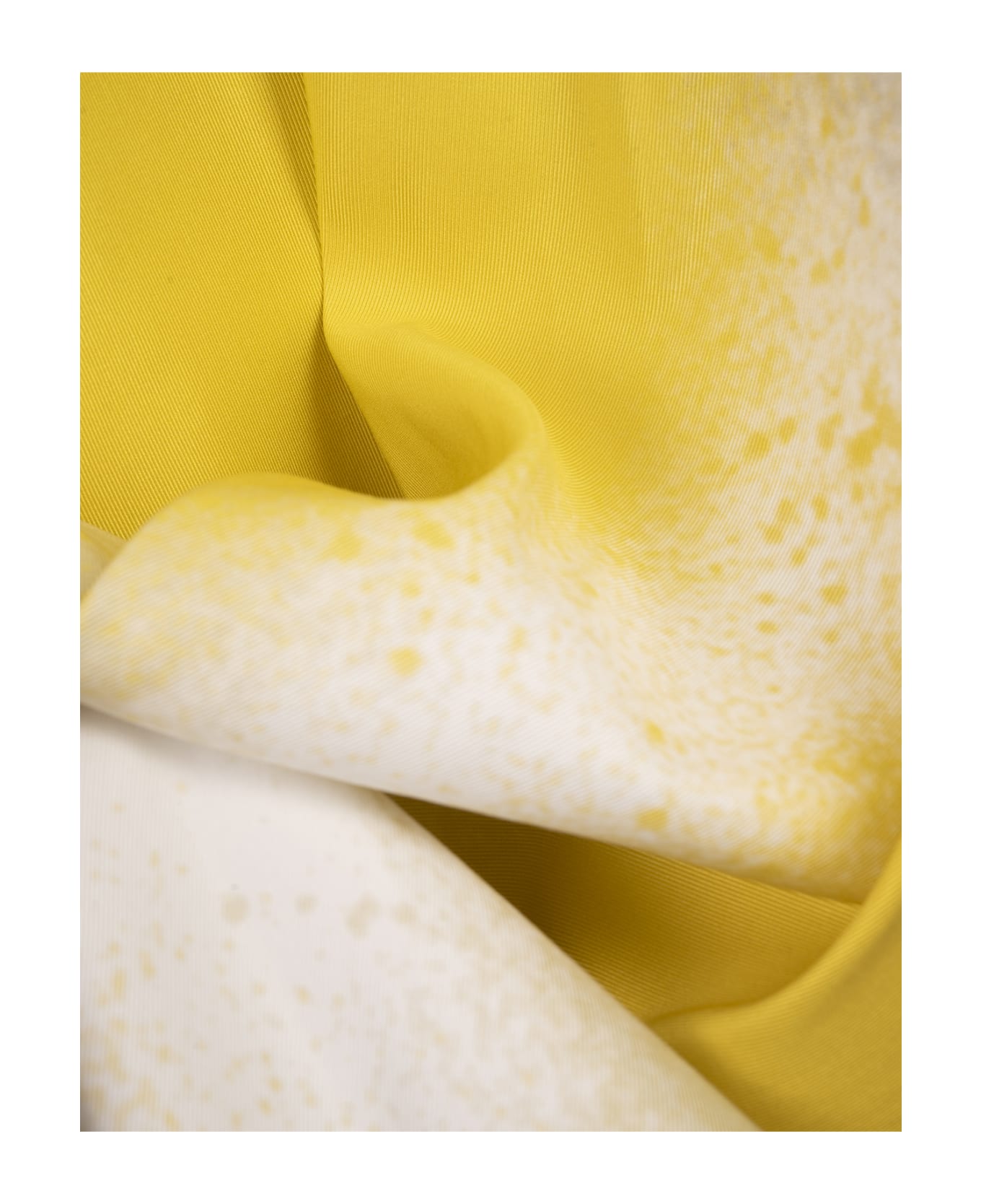 Gianluca Capannolo Printed Yellow Silk Midi Skirt - Yellow