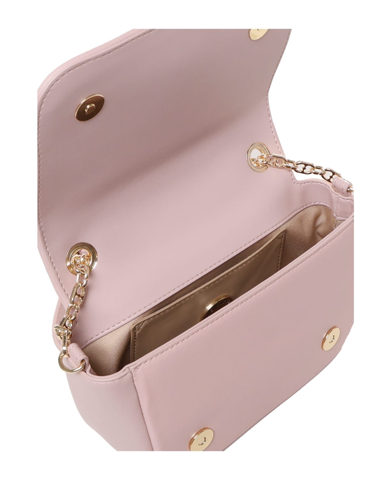 Love Moschino Shoulder Bag In Ecoleather - Powder pink