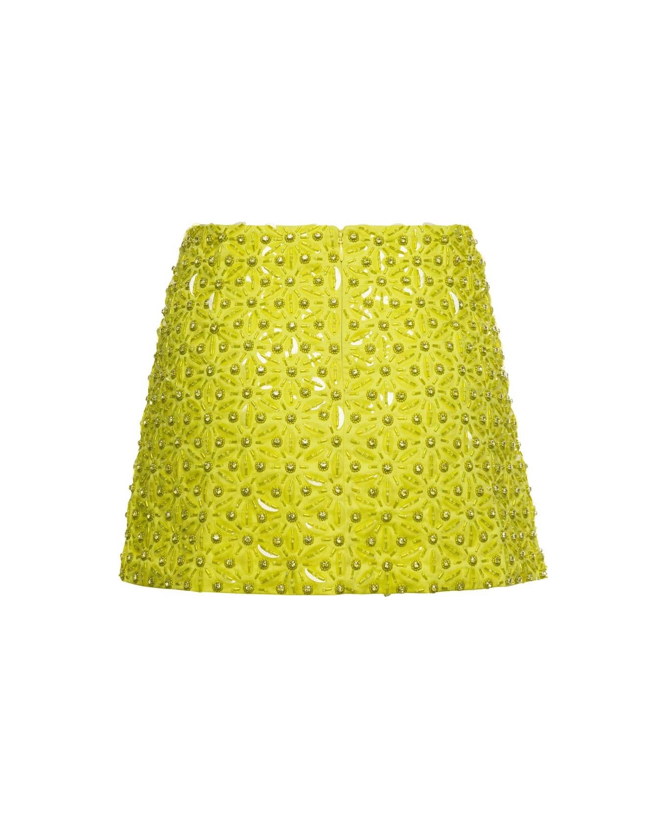 Des Phemmes Embroidery Mini Skirt - Yellow