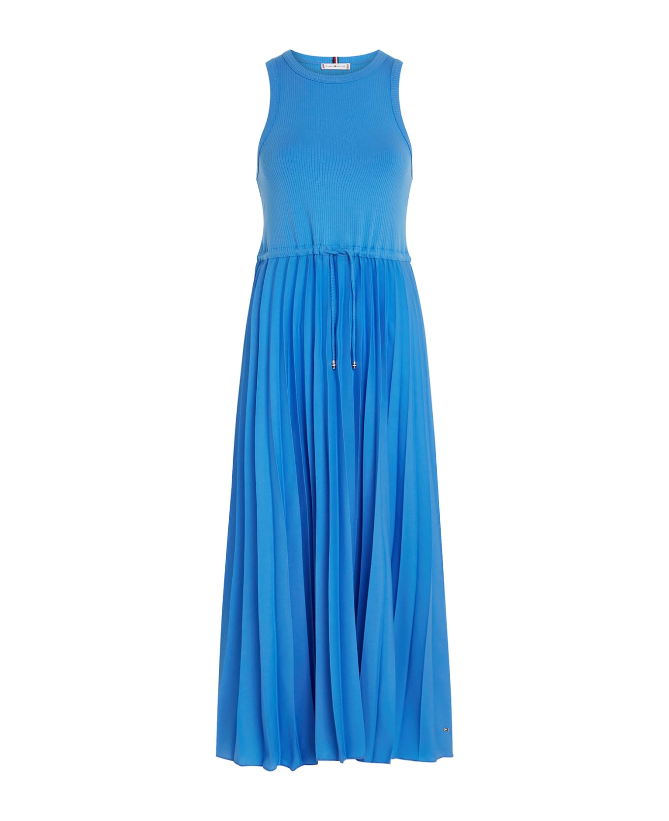 Tommy Hilfiger Sleeveless Midi Dress With Pleated - BLUE SPELL
