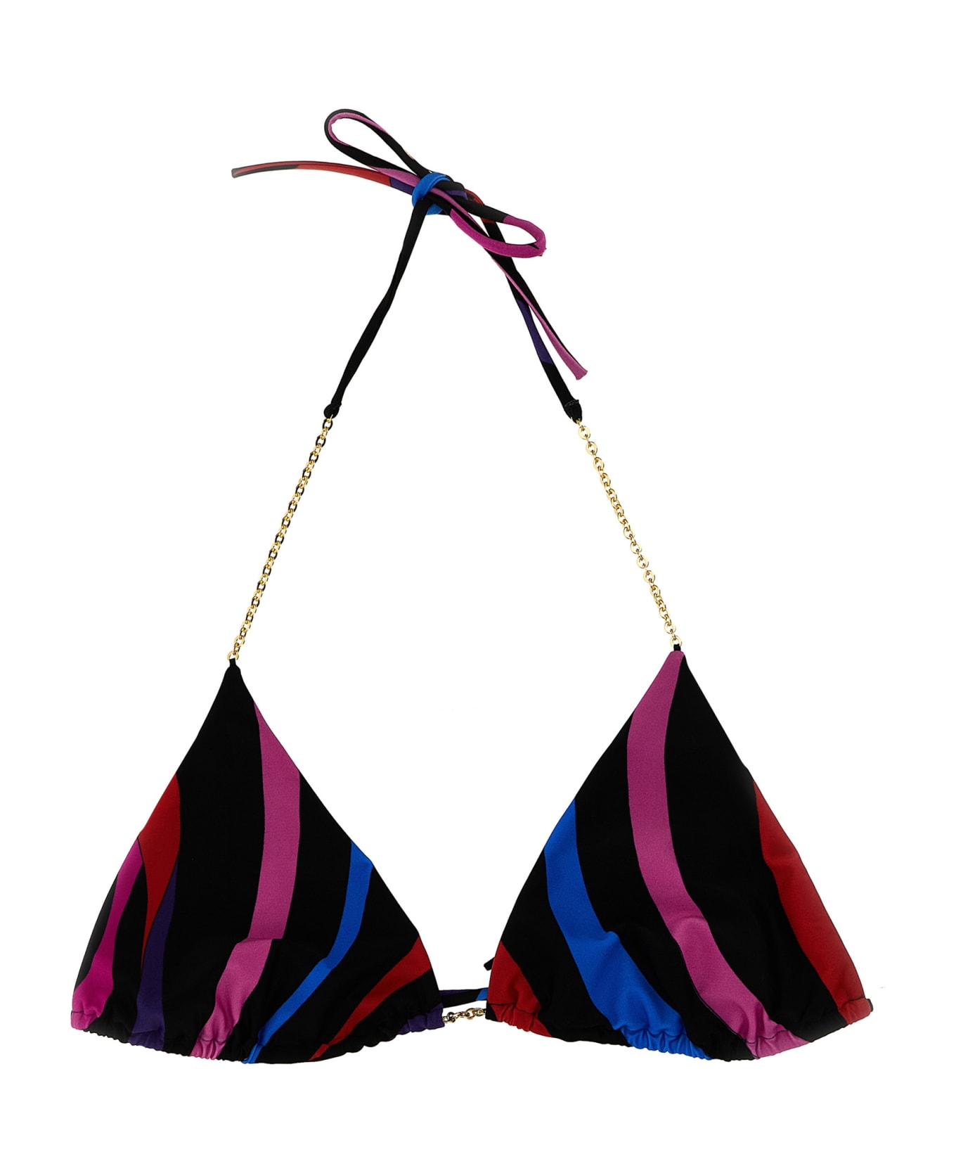 Pucci 'marmo' Bikini Top - Multicolor