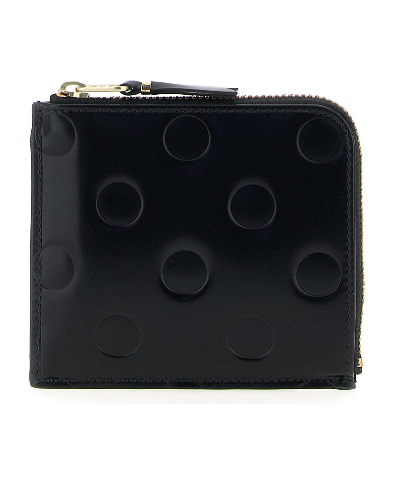 Comme des Garçons Wallet 
polka Dots Embossed
 Wallet - Black  