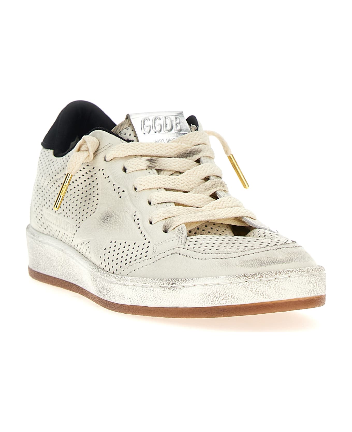 Golden Goose 'ball Star' Sneakers - White/Black