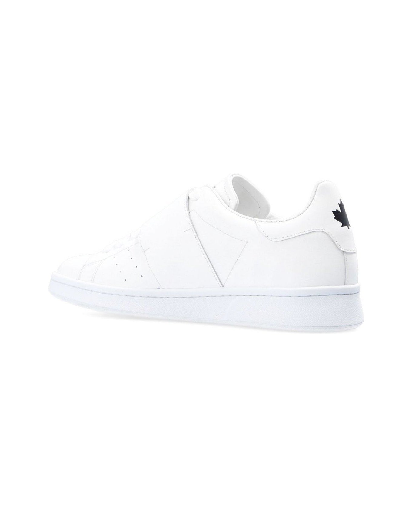 Dsquared2 Logo-plaque Round Toe Sneakers - White スニーカー