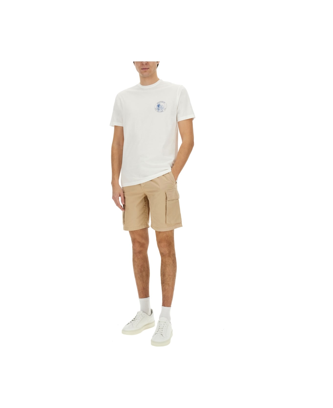 Woolrich T-shirt With Print - WHITE