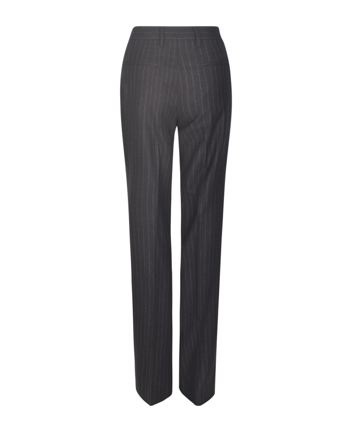 Dries Van Noten Straight Leg Striped Trousers - Anthracite ボトムス