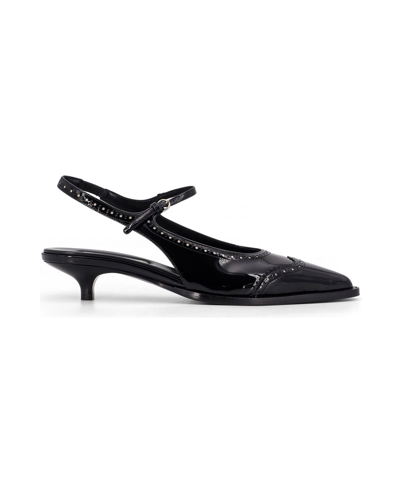 Miu Miu Patent Leather Décolleté - Black