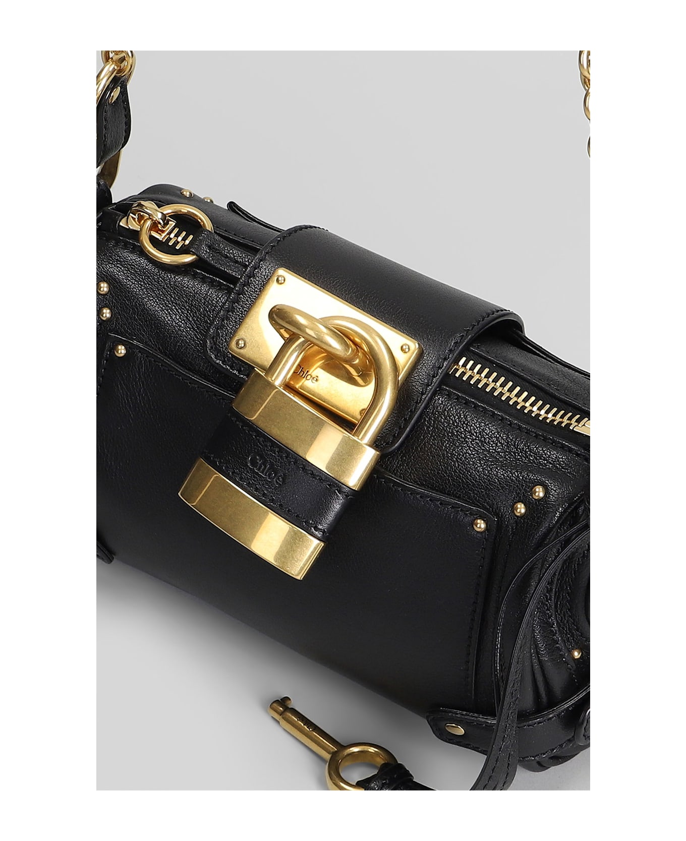 Chloé Paddington Shoulder Bag In Black Leather - black