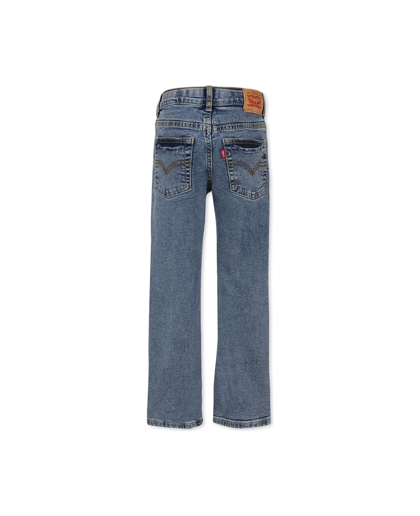 Levi's Blue 551z Jeans For Boy With Logo - Denim