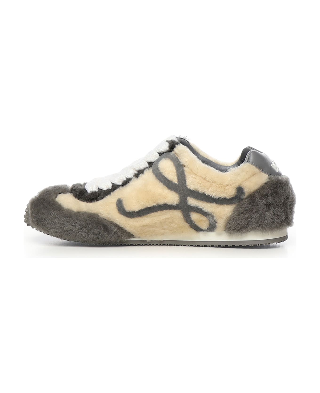 Loewe Ballet Runner 2.0 Shearling Sneaker - GREY MULTITONE