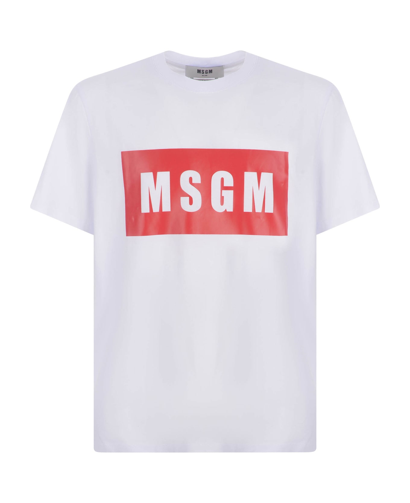 MSGM T-shirt Msgm In Cotone - Bianco