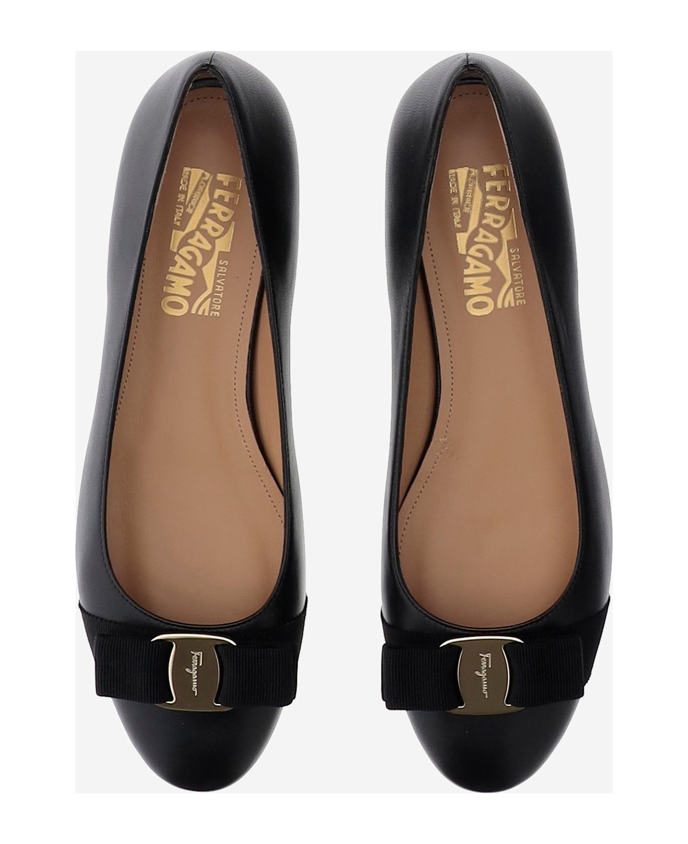 Ferragamo Ballet Flat Varina - Black
