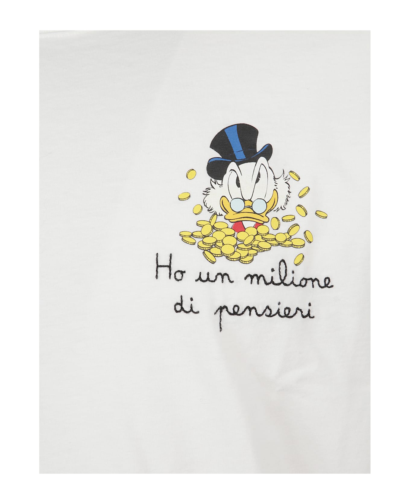 MC2 Saint Barth T-shirt With Donald Duck Print And Embroidery - White