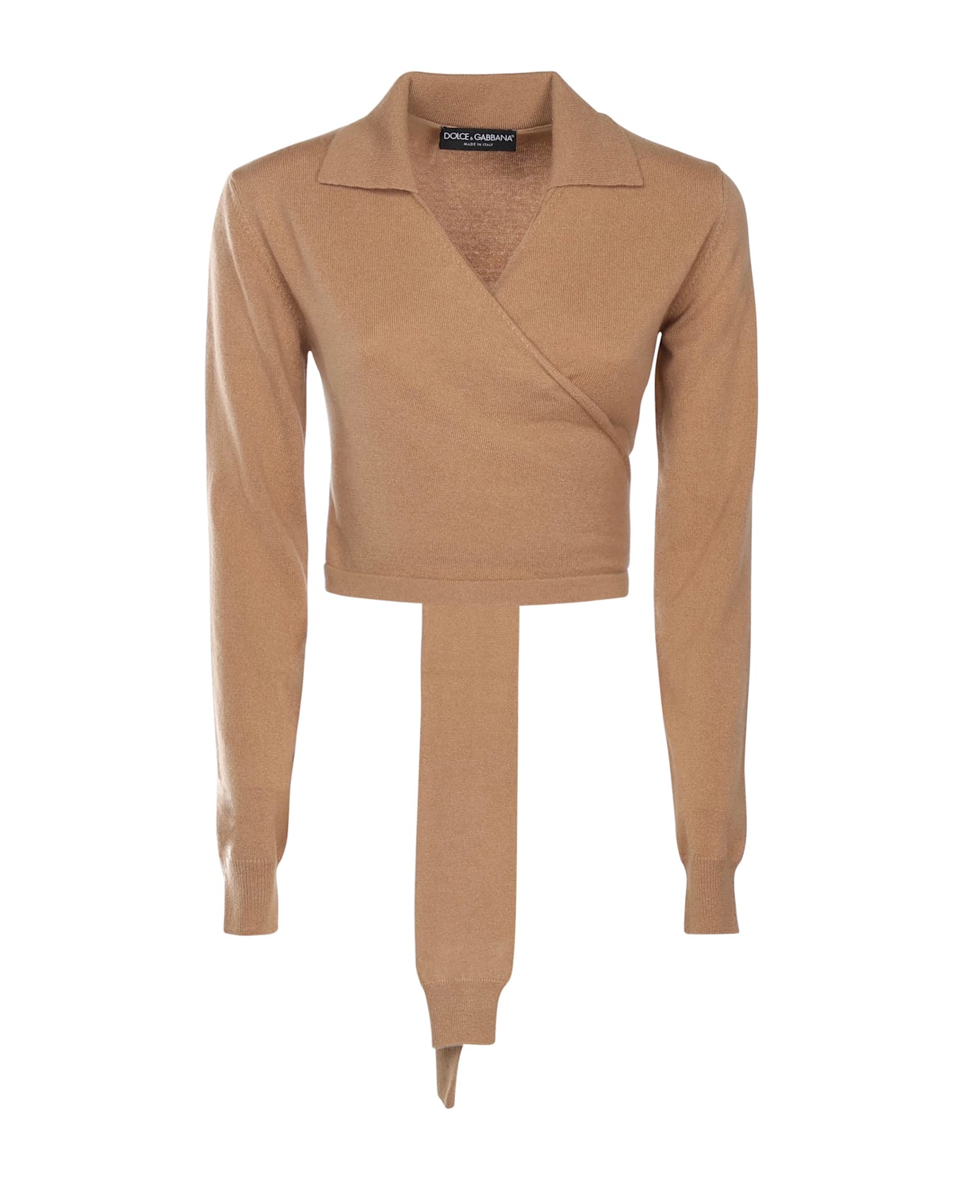 Dolce 
Gabbana Cashmere Wrap Cardigan - Beige