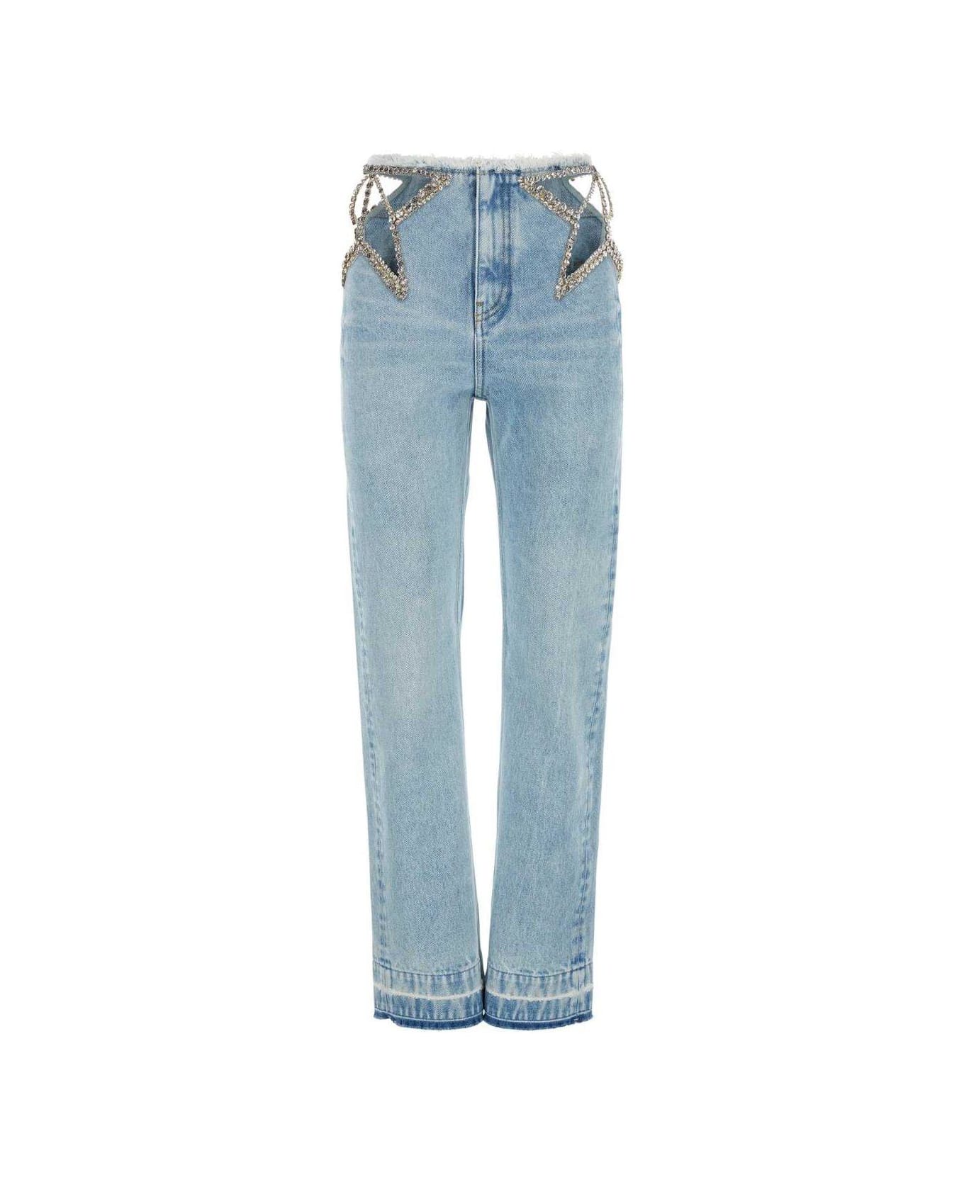 Stella McCartney Cut-out Low-rise Jeans - BLUE