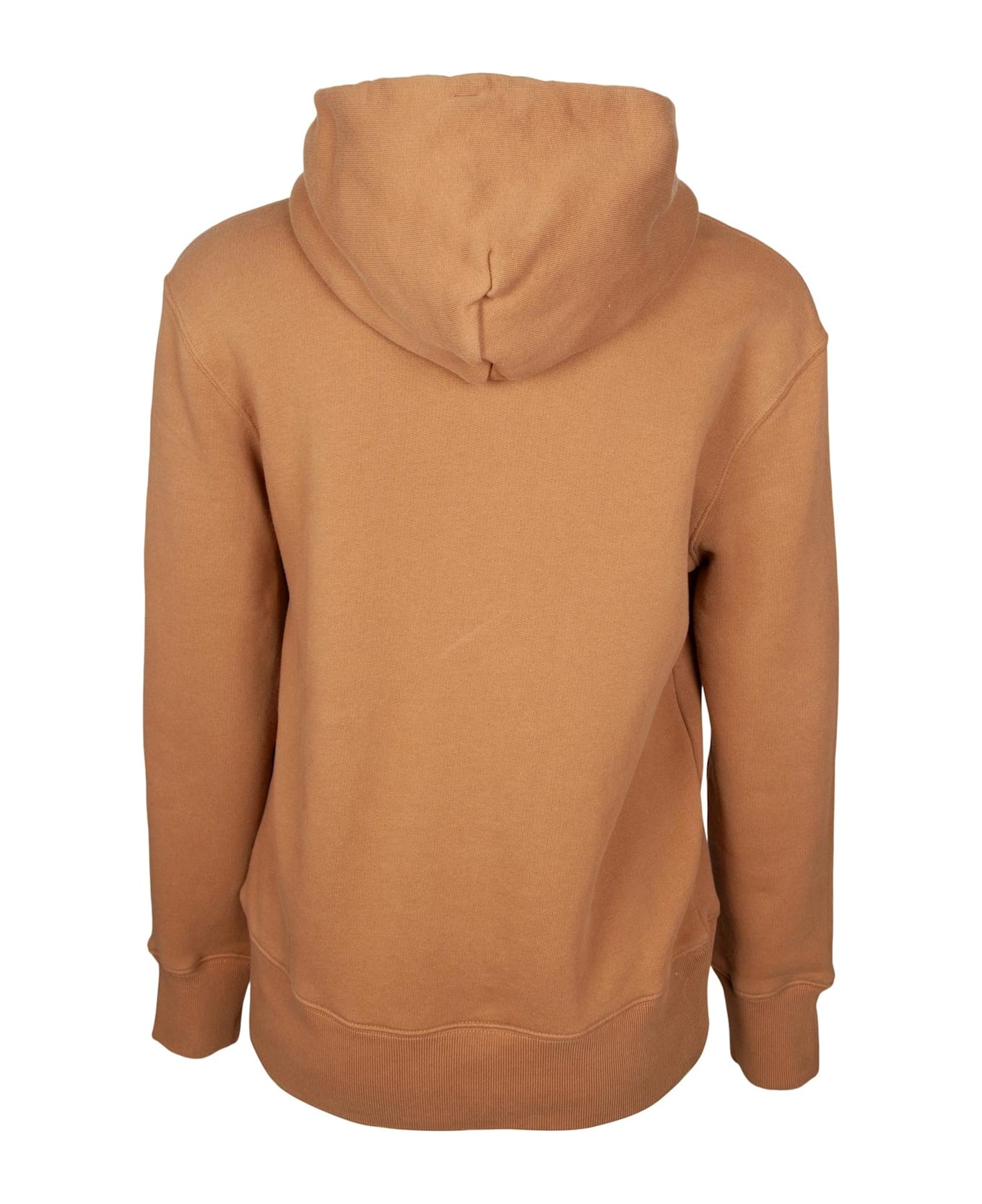 Autry Cotton Hoodie With Logo - Walnut