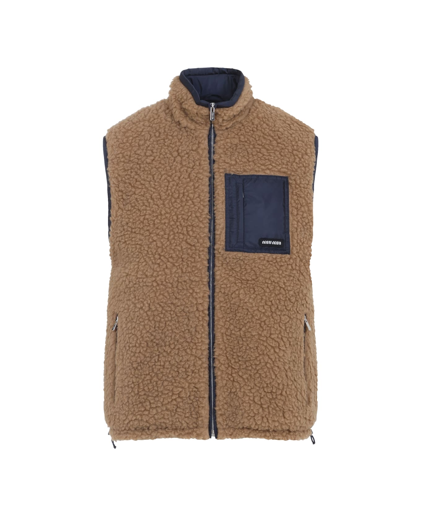 Miu Miu Wool Vest Jacket - Cammello Royal