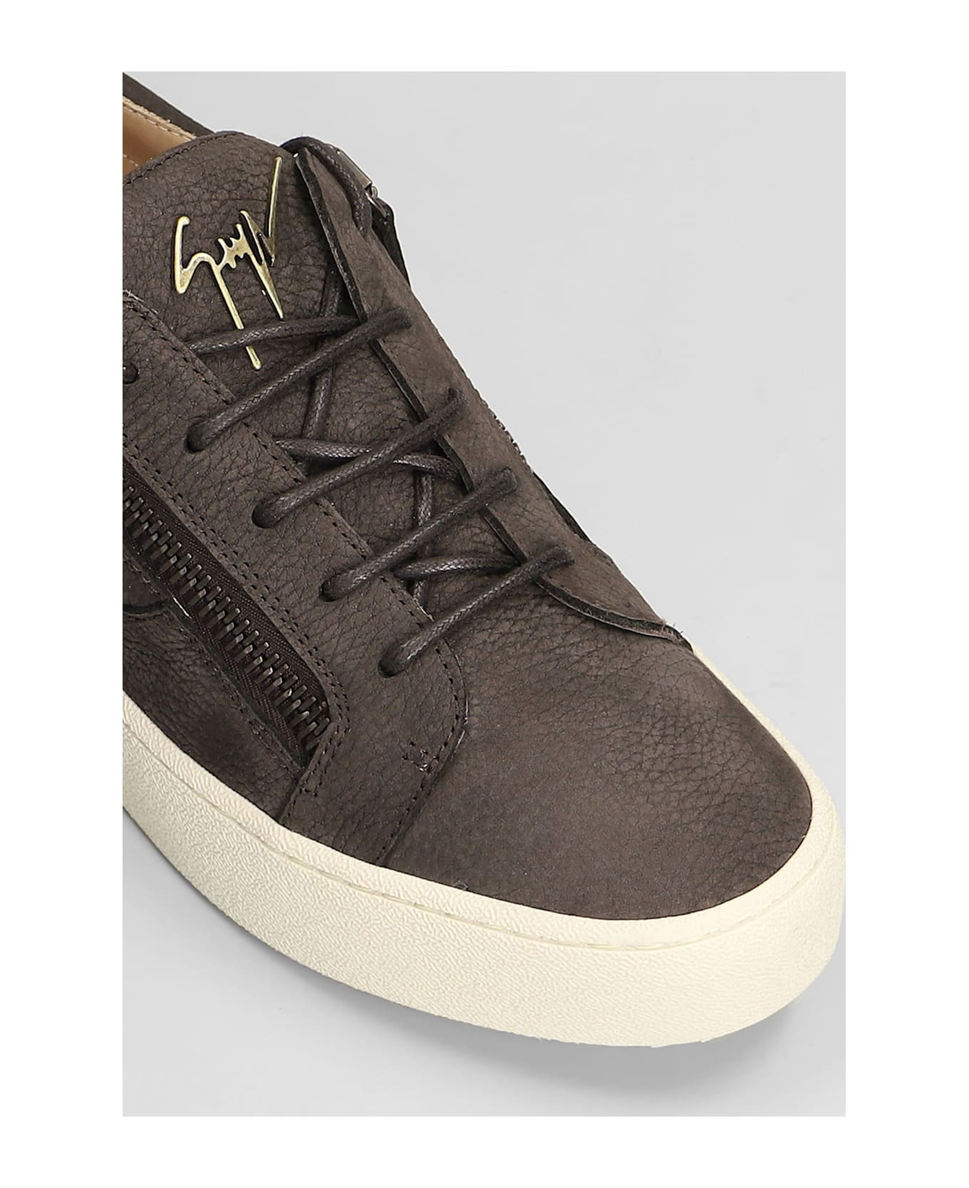Giuseppe Zanotti Gz94 Sneakers In Brown Suede - brown