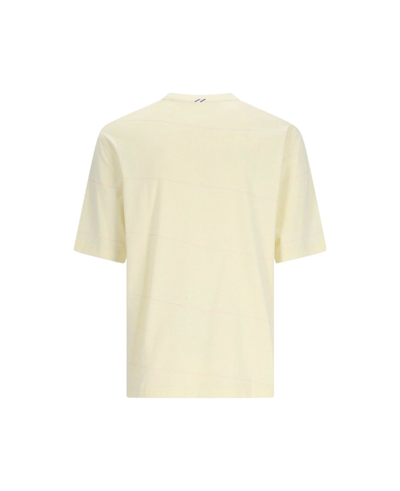 Burberry Crewneck Striped T-shirt - Sherbet シャツ