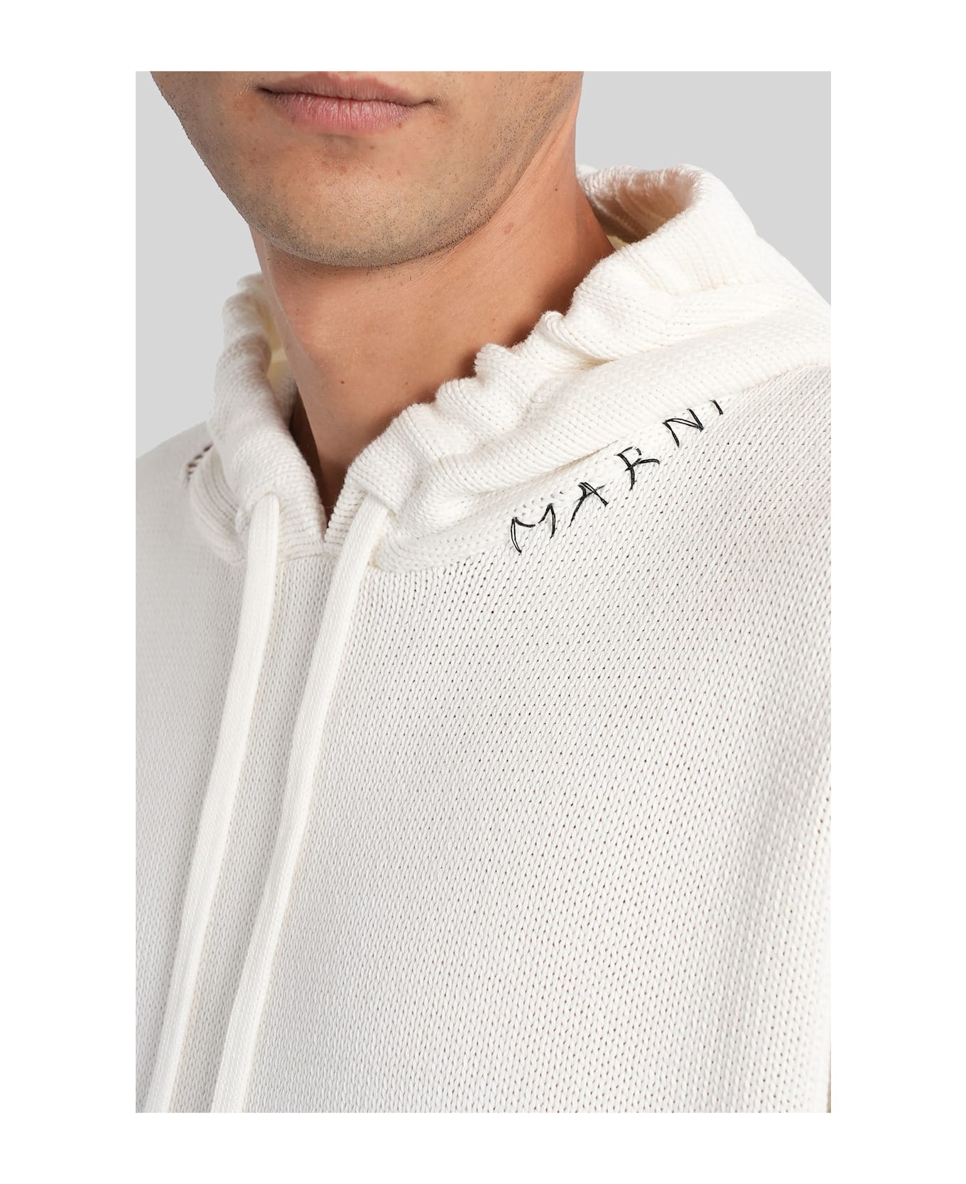 Marni Sweatshirt In White Cotton - white