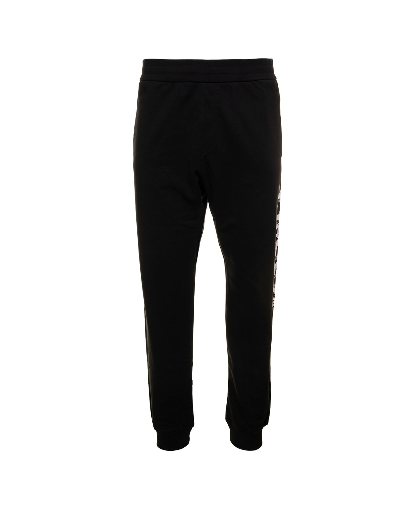 Inheems diameter bronzen Black Tracksuit Pants With Print And Embroidered Ornaments In Cotton Man  Versace | italist, ALWAYS LIKE A SALE