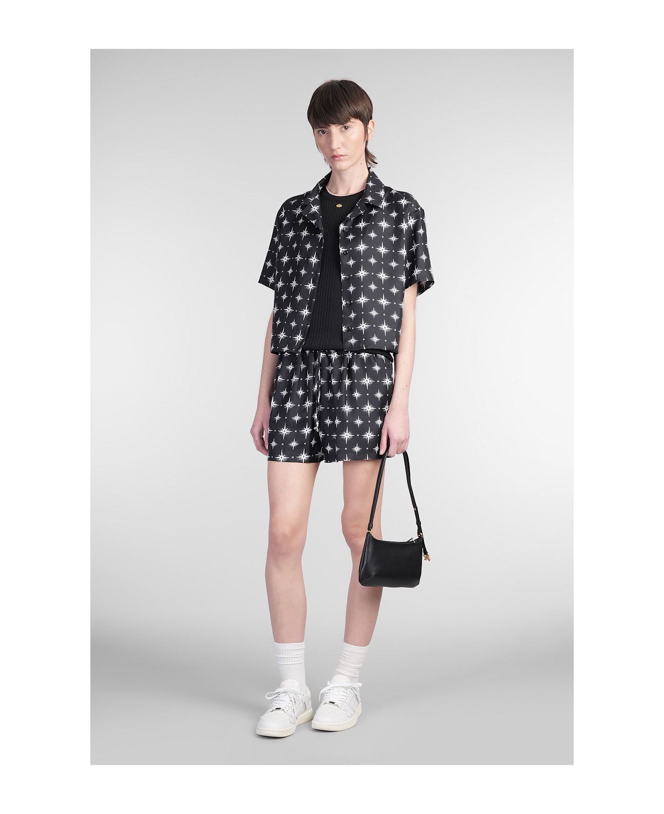 AMIRI Shirt In Black Silk - black