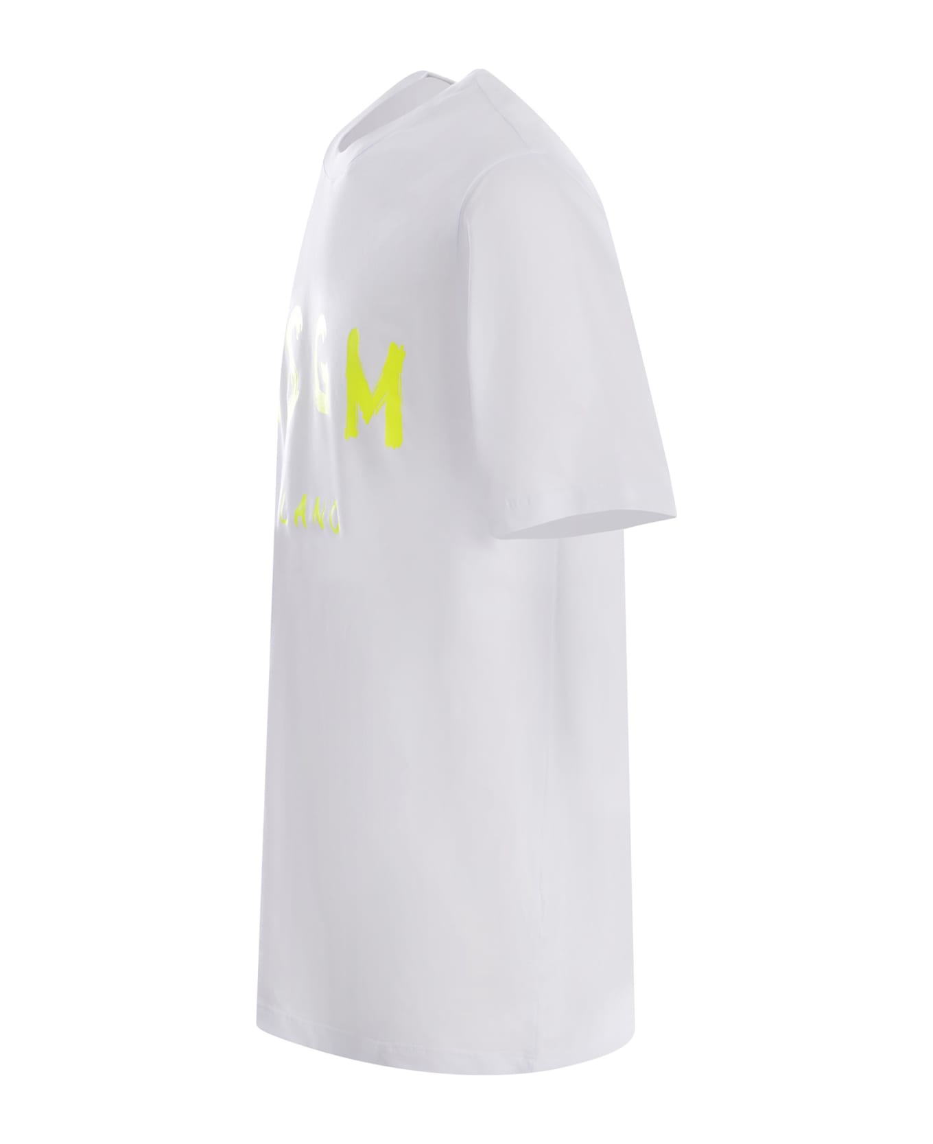 MSGM T-shirt Msgm Realizzata In Cotone Disponibile Store Pompei - Bianco シャツ