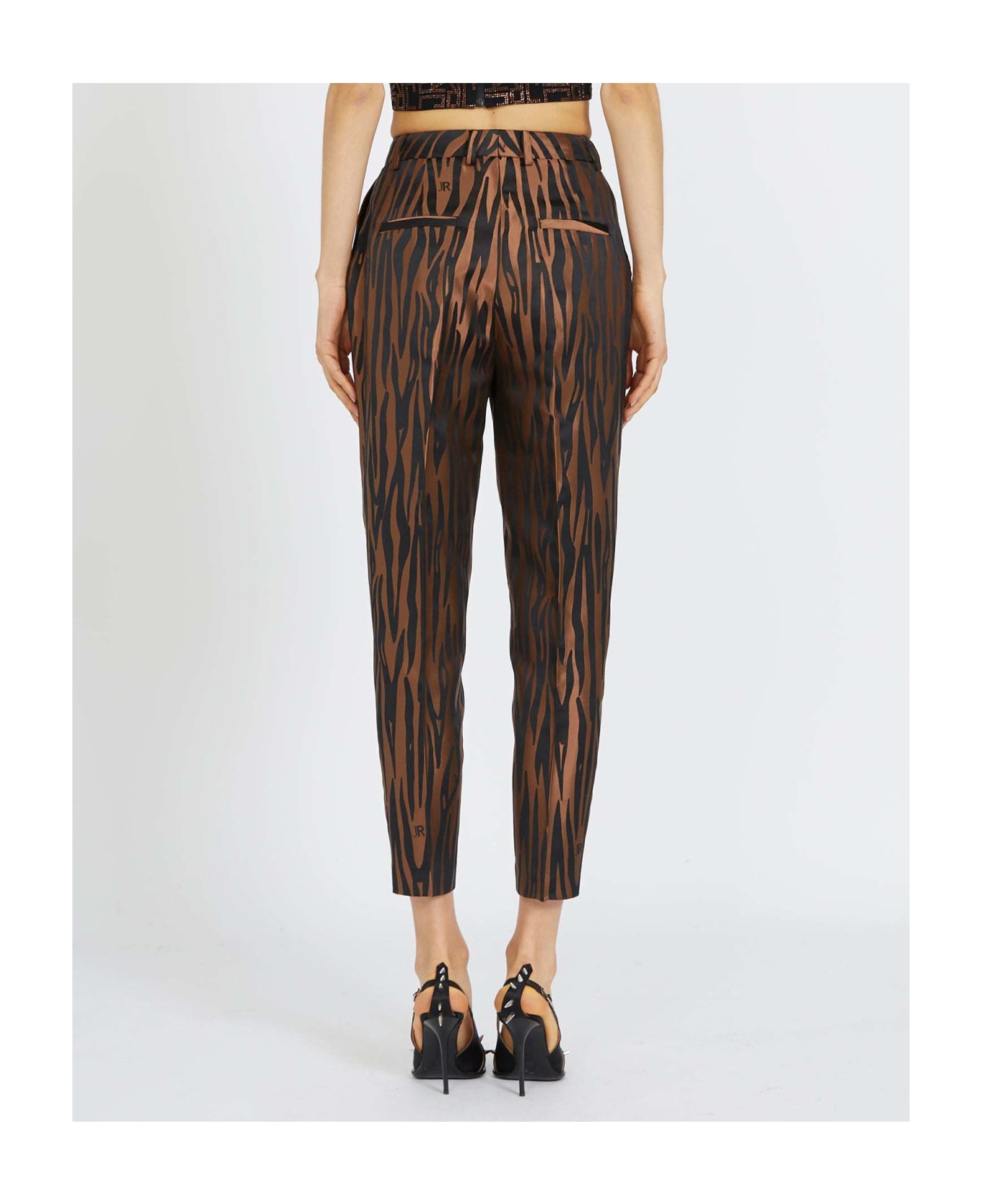 John Richmond Straight Line Trousers With Pattern - Fantasia ボトムス
